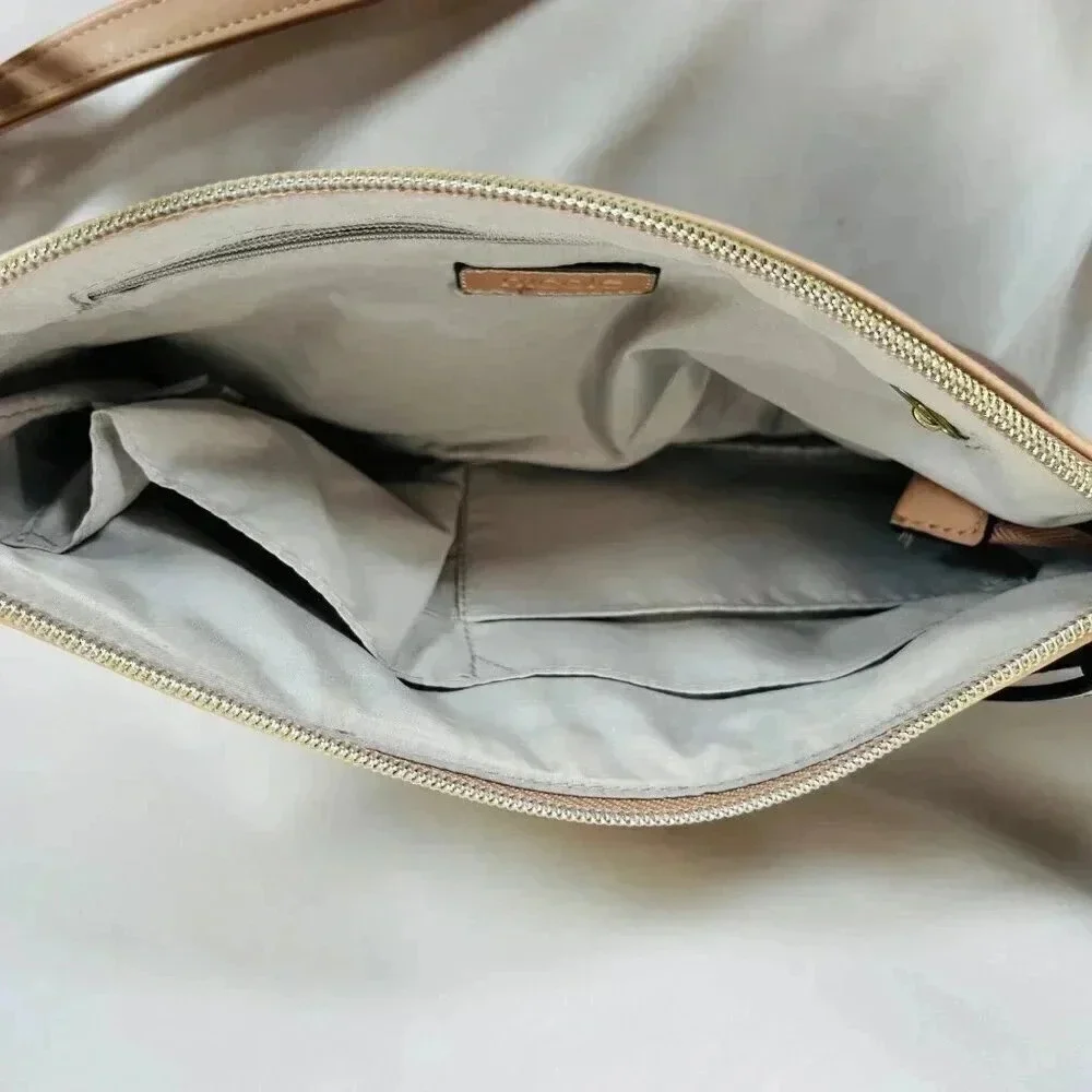 Nicole Crossbody Handbag Pink Floral Leather Shoulder Bag Purse